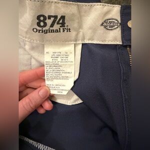 Dickies Dark Blue 874 Original Fit Trousers